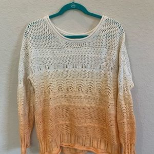 Crocheted ombré sweater, size small, Seven7